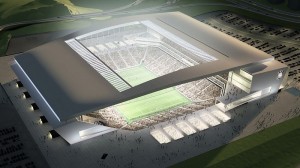 L'immagine del progetto dello Stadio Corinthias