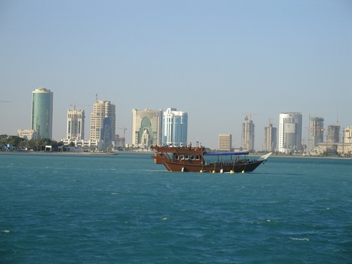 Panorama della città di Doha