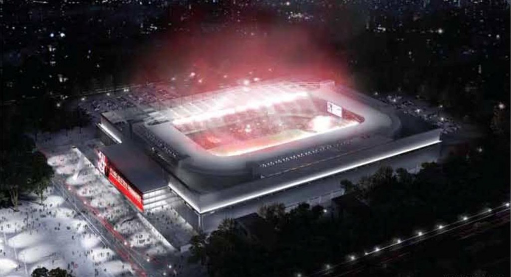 Lo stadio di Curitiba al centro della polemica: rischia l'esclusione dal mondiale di Brasile 2014